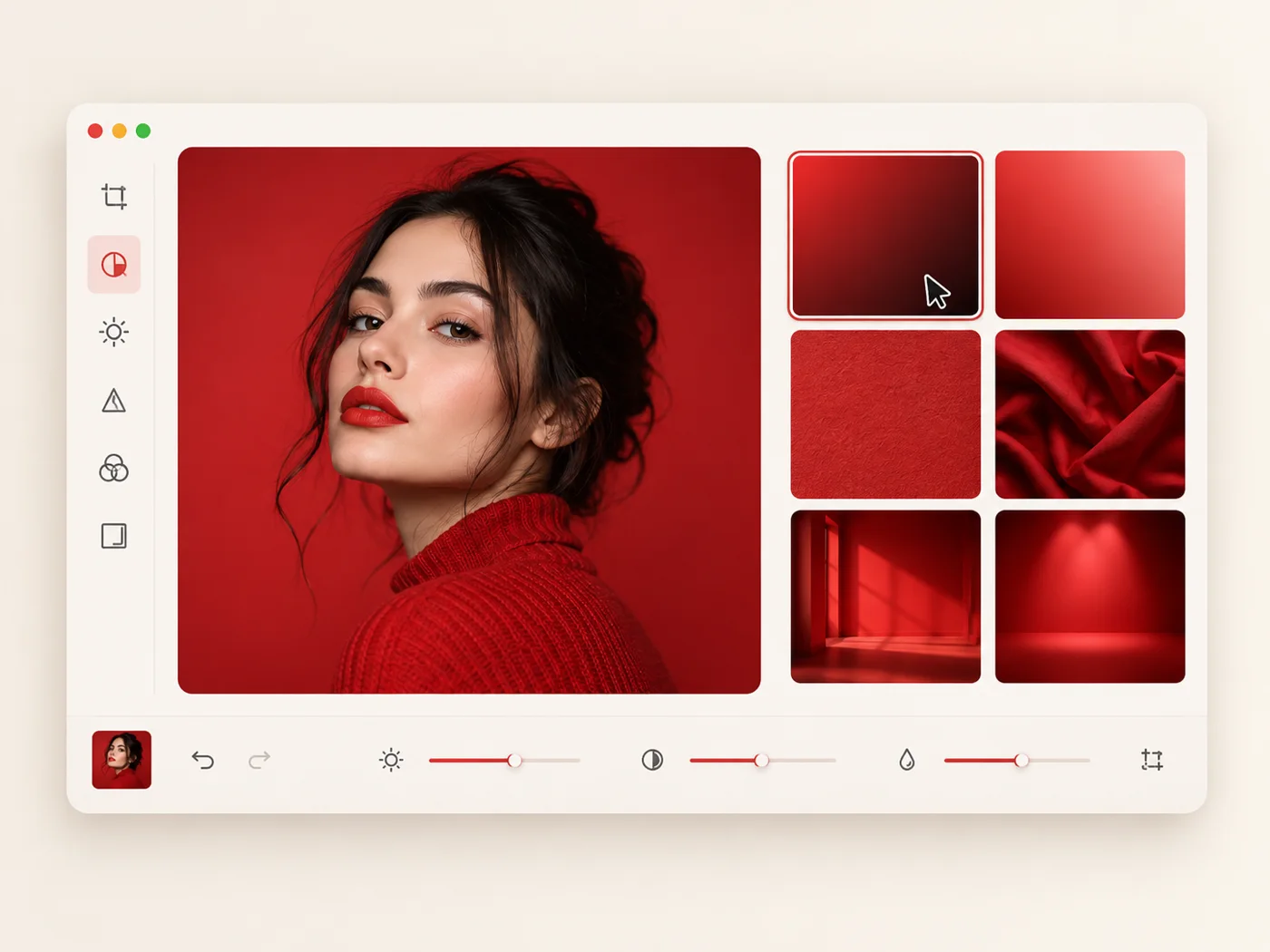 StickerAI red background editing workflow