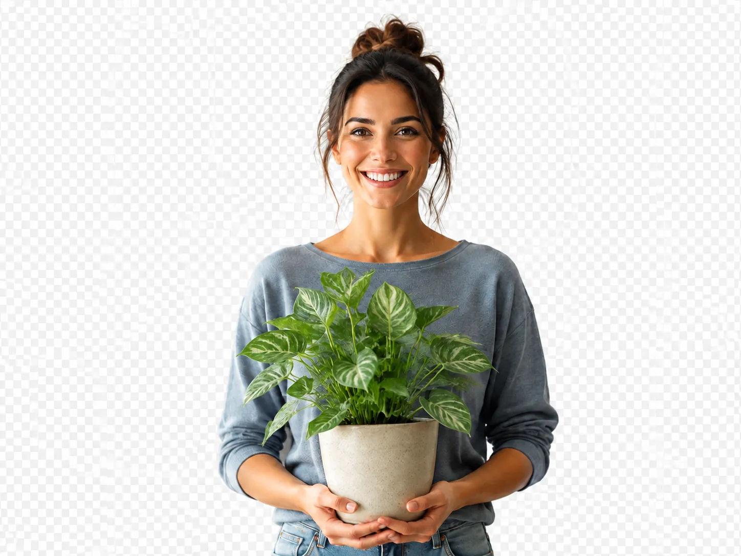 A portrait after its background is removed